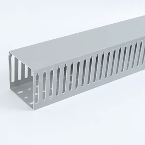 Low Smoke PVC Wire Ducting Open Slot PC+ABS Halogen Free Cable Trunking