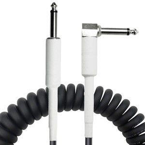 Factory Direct Professional Low Noise 6.35mm Guitar Cable Stringed Instruments Right Angle to Straight Electric Guitar Cable