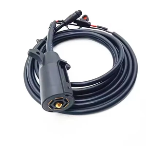 Factory custom Heavy Duty 7 Way Trailer Plug Cord Wire Weatherproof Cable