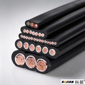 3/4/5/6/8/12/24/36/40/42/48/60 Core 0.5/0.75/1/1.5/2.5mm ² TVVB FVVB Flat Elevator Traction Cable