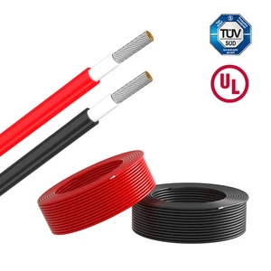 Solar Cable Wholesale Ul4703 Photovoltaic 8-14awg Single-Core XLPE Sheath Flame Retardant 600V Industrial Wires Solar Cable