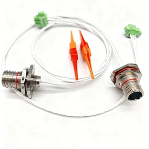 24FA98PN Cable Connector Kit - J599 Circular Plug Socket & Waterproof Fiber Optic Cable Assembly