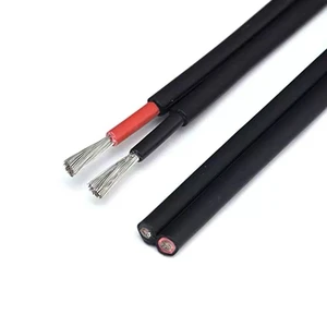 New High Temperature Resistant Cable H1Z2Z2-K 2*4mm Dual Core Solar PV DC Cable Suitable for Solar Power Generation Systems