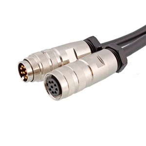 M16 8pin female Welding AISG antenna line devices Base station cable connector C091D Replacement RRU RCU RET control system