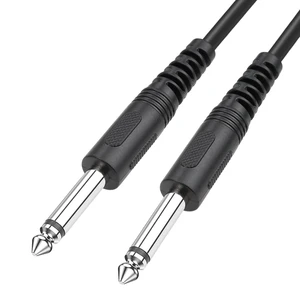6.35mm to 6.35mm Instrument Cable, 1/4 Inch Male to Male TRS Stereo Audio Jack for Electric Guitar, Bass, Amplifier, Speaker