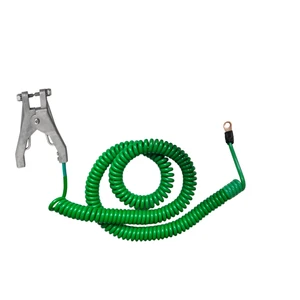 Cable Assembly Wire Earthing Spiral and Cables Atex Earth Ground Static Grounding Clamp with Static Grounding Clamp
