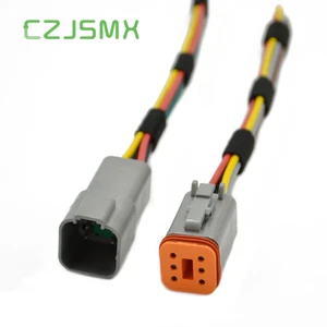 MingXin Custom 6 Pin Shielded Wiring Harness CE RoHS Factory for Car AC System Copper Core Shockproof Durable