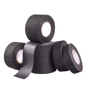 Black PET Fleece Cotton Cloth Automotive Wire Harness Tape Noise Dampening Insulation Flannel High Temperature Adhesive Tape