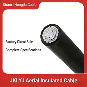 JKLYJ Aerial Insulated Cable 1kV Single Core Aluminum XLPE Insulation Overhead Power Cable for Rural Grid Renovation