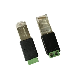 RJ45 to RS485 , RJ45 to 2 Pin Screw Connector, RJ45 to 2pin Connector