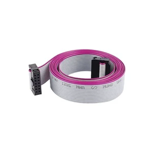 Automotive 1.27mm 2.0mm 2.54mm PVC IDC Connector Flat Ribbon Cable Customizable Length Size Printer/PLC/Medical Device Wiring