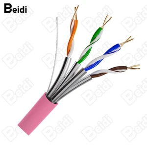 BEIDI Good Quality Lan Cable Utp Ftp Cat6a 23awg Cat6a FTP Network Cable Cat6a Ftp Cable 1000ft Box For Network