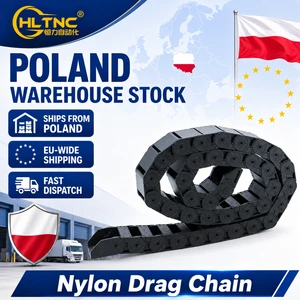 Free Shipped Poland Shipped Nylon Drag Chain 25x50mm Bridge Type Cable Carrier Track For CNC Router 3D Printer