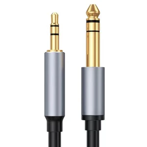 1m 3.3ft 3.5mm to 6.35mm Stereo Audio Cable 1/4 1/8 Audio Cable 3.5mm Male to Male for Microphone Guitar Amplifier & Speaker