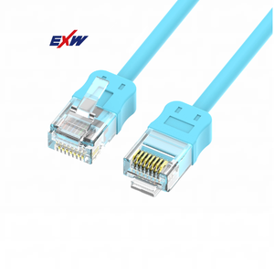 Ethernet Cable RJ45 Cat 6 Slim Network Cable Cat6 UTP 1m Cat6 Utp Patch Cable 3.5mm Slim Patch Cords For High-density Cabling