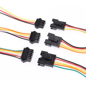 15CM JST SM 2 Pins Plug Male Female PVC Jacket Tin Plated Copper Conductor Wire Connector Cable Pigtail Plug For LED Strip Light