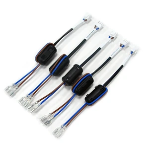 Factory OEM ODM Cable Assembly JST VH3.96 3Pin 4Pin Ferrite Shielded Wire Harness 250 Female Spade
