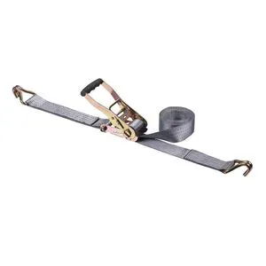 2 Inch Heavy Duty Ratchet Tie Down Straps 5T Break Strength Double J Hooks For Truck Trailer