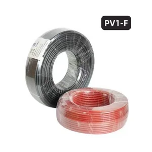 Low Smoke Halogen Free Solar Cable -40℃~90℃ 2.5-16mm² H1Z2Z2-K Tinned Copper Wire 25-Year Service Life for 10KW PV System