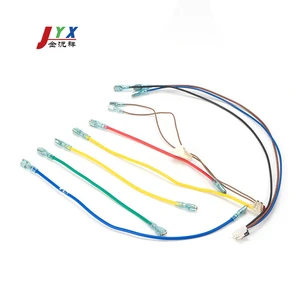Heat Resistant Custom Electrical Wire Harness Silver-Plated Copper Conductor PBT/Nylon/Rubber Insulation for Home Appliances