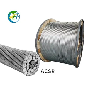 ACSR Wire Conductor Dog 100mm2 14 Core 35.7KN Aluminium Conductor Overhead Power Transmission Cable BS215/2 Standard ACSR Wire
