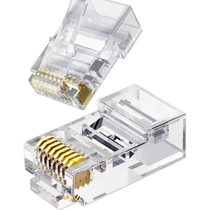 UTP Cat6 Cat7 8P8C Modular Plug Wire Hole 1.0 Crystal Header Rj45 Keystone Ethernet Network Port RJ45 Connector for Commscope