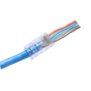 Hot Sell Rj45 Plug 8p8c Utp Network Connectors Crystal Head Male Modular Plug Rj45 Connector Cat6