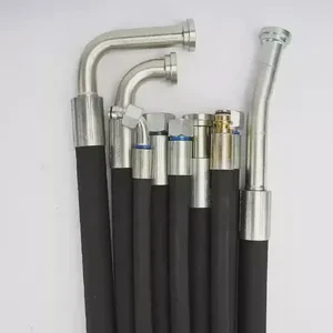 600PSI High-temperature Oil Resistant Braided Steel Wire air Hose Oil Hose Steel Wire Wrapped Hydraulic Hose