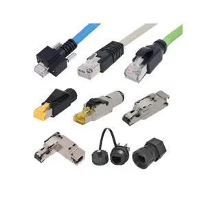 SIGNAL Factory Price Waterproof Straight 90 4pins 8pins RJ45 Connector Ethernet Cat6 Cat7 RJ45 Connector