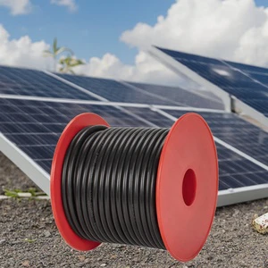 Excellent Halogen-Free for for Solar Energy Cable CAT 5 Twisted Tinned Copper Conductor for H1Z2Z2-K PV1-F-1*2.5mm ST