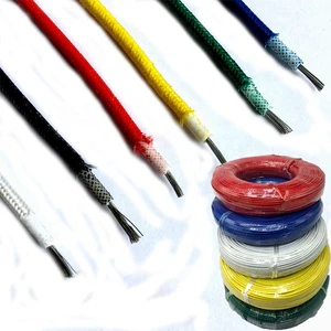UL 3122 18AWG/20AWG High Temperature Resistant Silicone Fiberglass Braided Copper Wire Cable