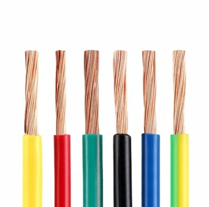 Home House Building Wiring Single Core Flexible Pure Copper PVC Insulated Low Voltage Electric Cable for Construction Use