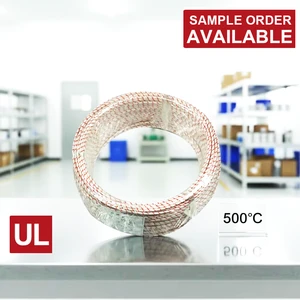 MGT High Temperature 450°C Mica Wrapped Fiberglass Braided Wire - Fire Resistant Nickel Plated Copper Cable For Heaters