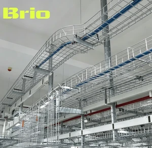 Data Center Wire Mesh Cable Tray High Strength Basket Tray Easy Cable Routing Pre-Galvanized HDG Custom Sizes