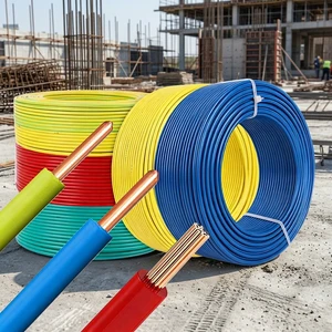 2.5mm 4mm 6mm Earth Cable Solid Stranded Electrical House Wiring Copper Wire Building Wire