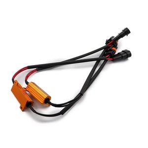 H7 LED Bulb H11 9005 9006 Load Resistor 50W 6ohm Canbus Decoder Wiring Harness Adapter Fix Headlight Flash Error Code
