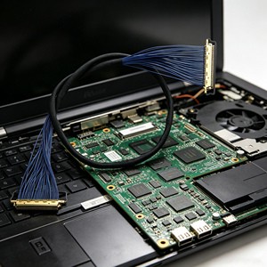 20454-020T-01 20Pin Ultra Thin Micro Coaxial Cable EMI Shielded Laptop Notebook LCD EDP Screen Signal Wire Harness