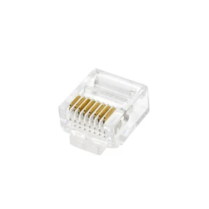 LAN Cable Connector UTP RJ45 Gold Plated Mini Cat5 Connector RJ45