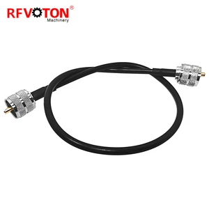 Factory 50 Ohm UHF Male to UHF Male Plug for RG58 RG223 RG316 RG174 LMR100 LMR200 LMR300 LMR400 5D-FB RF Pigtail Extension Cable