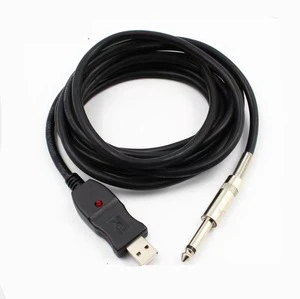 3M USB to XLR 6.3mm Jack Guitar Cable Stereo Audio Cable Connector for Computer & Instrument High Quality Audio & Video Cable
