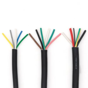OEM Pur Jacket Cable 3 4 5 6 12 Core Drag Chain Cable Oil Chemical Resistant Polyurethane Control Cable