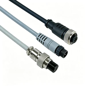 Industrial IP67 8 Pin X-Coded Shielded PUR Sensor Connector Wiring Harness Waterproof M12 Cable Power Cable for Auto Industry