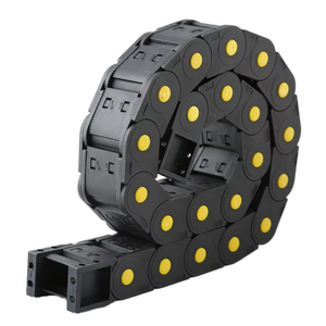 35 Series Wear Resistant Nylon Cable Tank Chain Plastic Bridge Drag Chain Flexible Cable Duct for Wood Engraving Machine