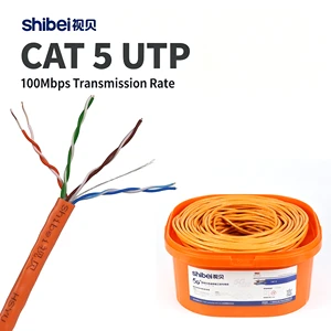 High Quality 305m Roll CAT 5 UTP Cable Blue Color RJ45 Network Wire For Computer Laptop Server Cat 5e Ethernet Cable