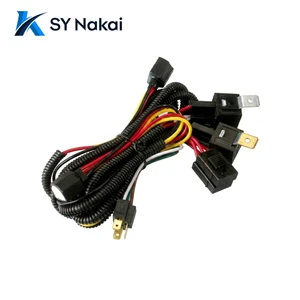12V 24V Headlight Booster Relay Kit Headlight Wiring Harness Headlight Relay Harness H4 Headlamp Upgrade Harness Universal