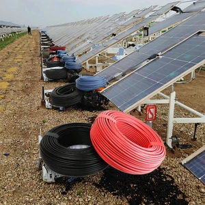 Cable Dc for Solar 6mm2 Single Core 4mm2 Solar Cable Copper XLPO Insulation Power Cables for Solar Panel Waterproof Solar Cable