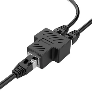 ZHEFAN Ethernet 1 To 2 Female Lan Network Adapter Rj45 Network Splitter Adapter Lan Ethernet 1 Female To 2 Female Y Connector
