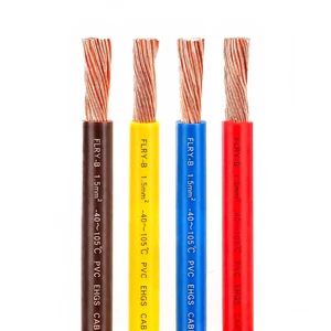 FLRY-B German Standard Automotive Wire 50V Flame Retardant Thin Wall PVC Insulated Stranded Copper Car Harness Cable 0.35~6mm2