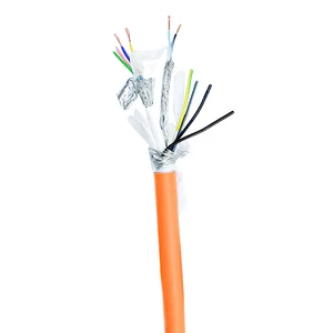 High Flexible Drag Chain Cable 4 Core 1.5mm² Braided Shield 450V Flex Wire for Robot and Automation Control