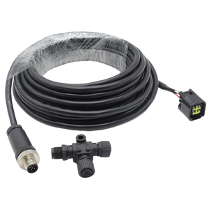 IP68 Yamaha Engine Interface Marine NMEA 2000 Power-tap T-splitter Welding Cable Wire Male Waterproof Plug M12 Connector 5 Pin